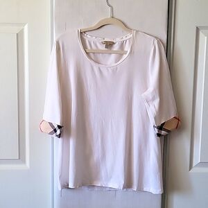 Burberry brit 3/4 sleeves white size L